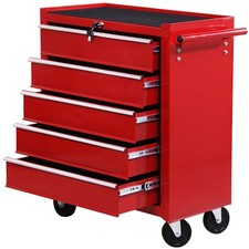 HOMCOM Tool Trolley with 5