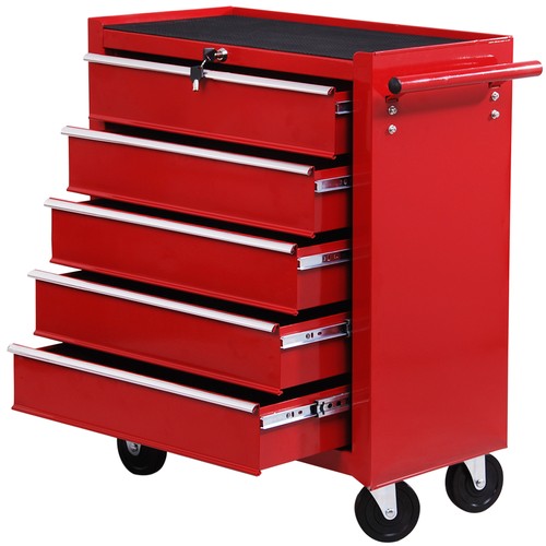 Homcom tool trolley with - trolley,