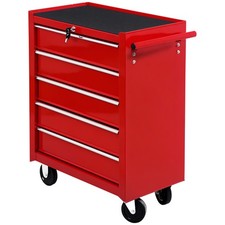 HOMCOM Tool Trolley with 5